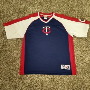 Majestic MLB Minnesota Twins Sewn Home Jersey Men's Size Large